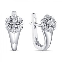 Обручальное кольцо E108-1982778CD-R17-М9774 из белого золота, гладкое