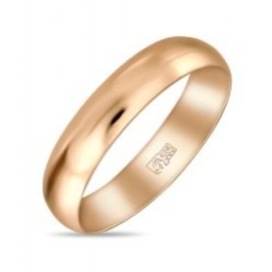 Обручальное кольцо R01-R-040-185-М13448 - Ювелирный бренд Московский ювелирный завод
