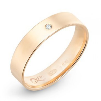 Обручальное кольцо R01-WED-00002-М9728 - Ювелирный бренд Московский ювелирный завод