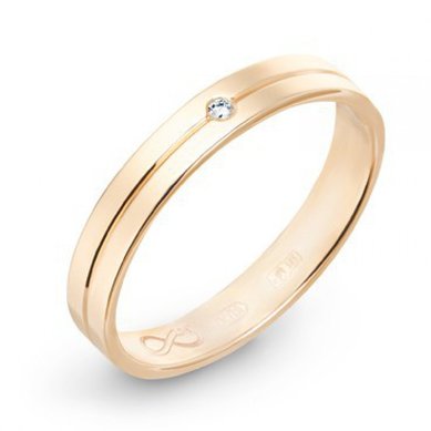 Обручальное кольцо R01-WED-00008-М9731 - Ювелирный бренд Московский ювелирный завод