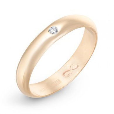 Обручальное кольцо R01-WED-00013-М9732 - Ювелирный бренд Московский ювелирный завод