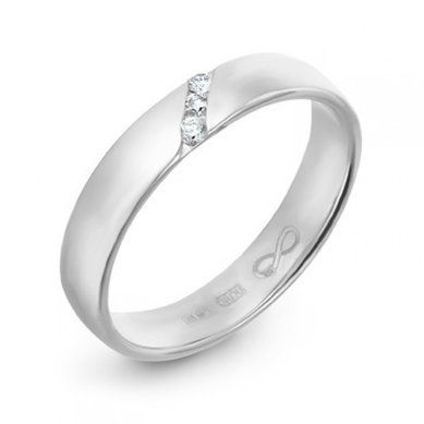 Обручальное кольцо R01-WED-00019-М9737 - Ювелирный бренд Московский ювелирный завод