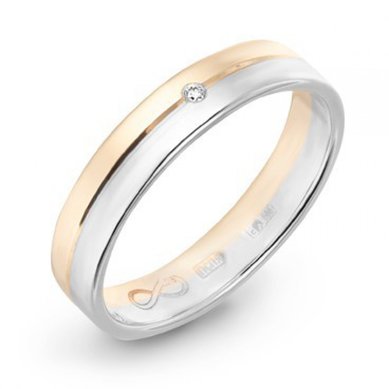 Обручальное кольцо R01-WED-00024-М9742 - Ювелирный бренд Московский ювелирный завод