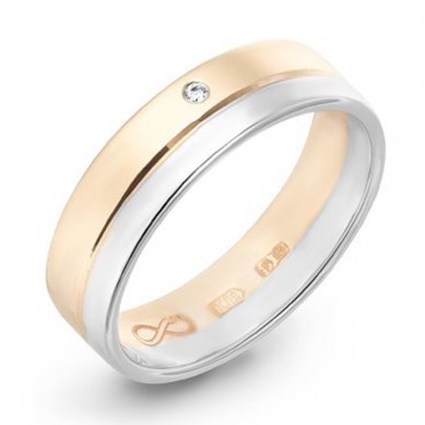 Обручальное кольцо R01-WED-00025-М9743 - Ювелирный бренд Московский ювелирный завод