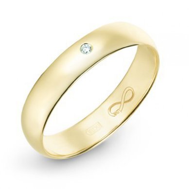 Обручальное кольцо R01-WED-00027-М9745 - Ювелирный бренд Московский ювелирный завод
