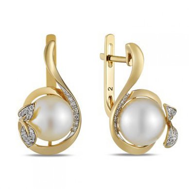 Серьги E108-1982362CP-R17-М9754 - Ювелирный бренд Московский ювелирный завод