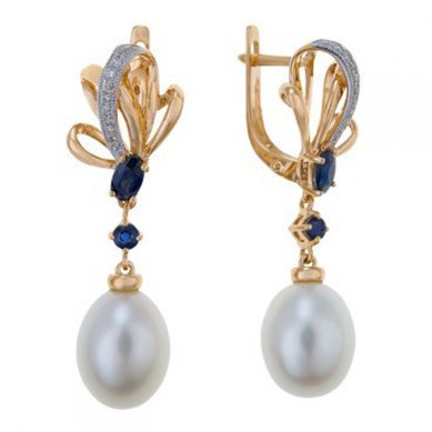 Серьги E77-E46845-CPSA-R17-М9764 - Ювелирный бренд Московский ювелирный завод