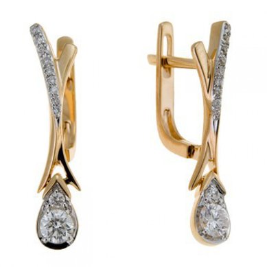 Серьги E108-1981960CD-М9769 - Ювелирный бренд Московский ювелирный завод