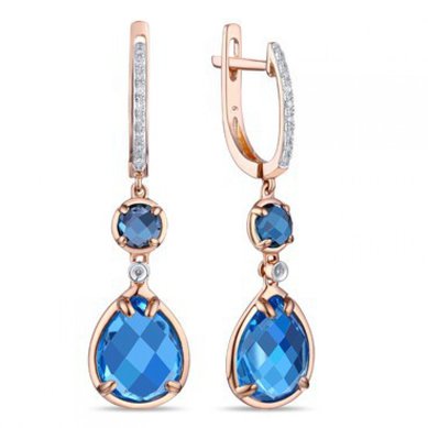 Серьги E2607-1982879CBX-R17-М9788 - Ювелирный бренд Московский ювелирный завод